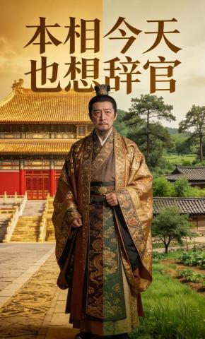 短剧《本相今天也想辞官》海报