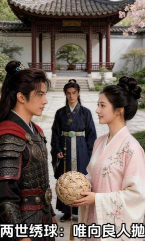 短剧《两世绣球：唯向良人抛》海报