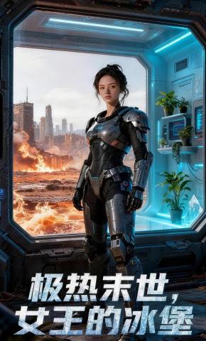 短剧《极热末世，女王的冰堡》海报