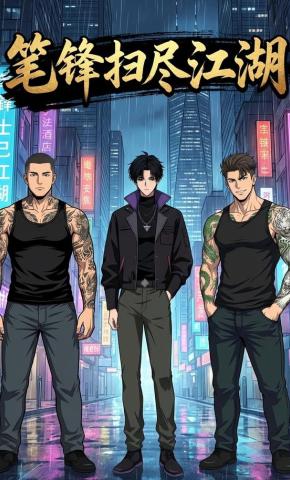 短剧《笔锋扫尽江湖》海报