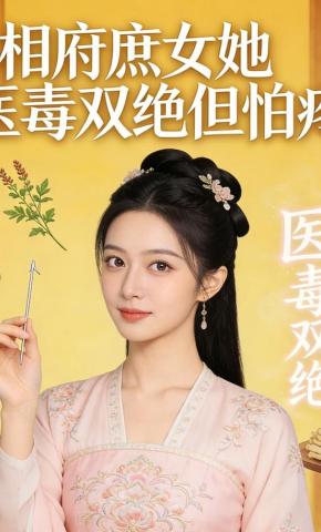 短剧《相府庶女她医毒双绝但怕疼》海报