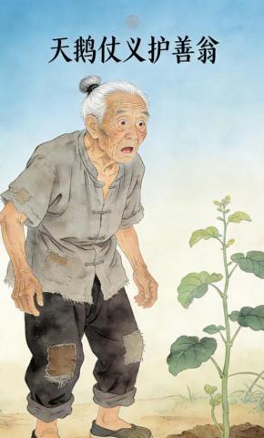 短剧《天鹅仗义护善翁》海报