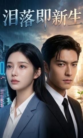 短剧《泪落即新生》海报