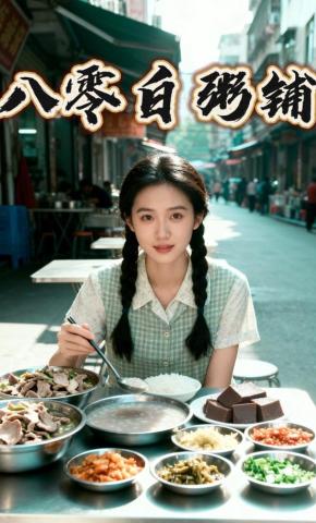 短剧《八零白粥铺》海报