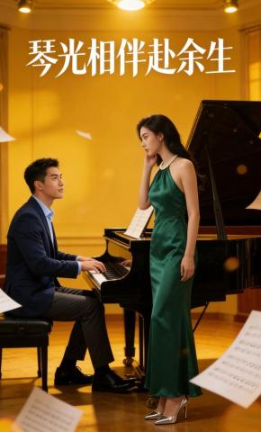 短剧《琴光相伴赴余生》海报
