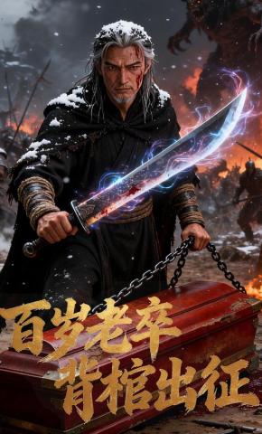 短剧《百岁老卒，背棺出征》海报