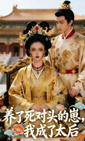 短剧《养了死对头的崽，我成了太后》海报