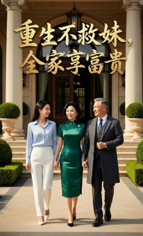 短剧《重生不救妹，全家享富贵》海报