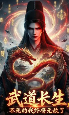 短剧《武道长生，不死的我终将无敌了》海报