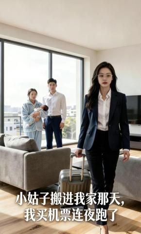 短剧《小姑子搬进我家那天，我买机票连夜跑了》海报