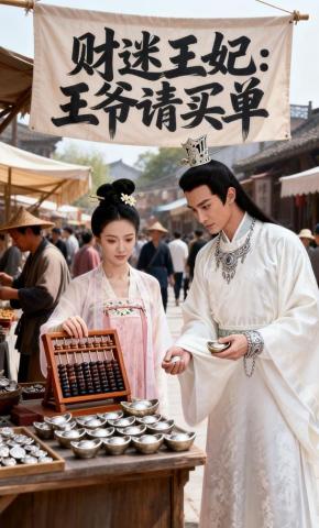短剧《财迷王妃：王爷请买单》海报