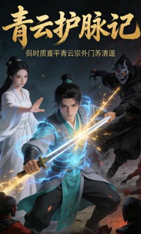 短剧《青云护脉记》海报