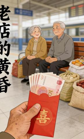 短剧《老店的黄昏》海报