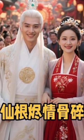 短剧《仙根烬情骨碎》海报