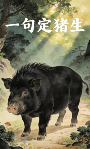 短剧《一句定猪生》海报