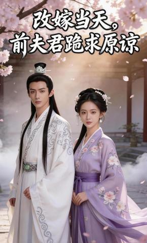 短剧《改嫁当天，前夫君跪求原谅》海报