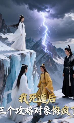 短剧《我死遁后，三个攻略对象悔疯了》海报