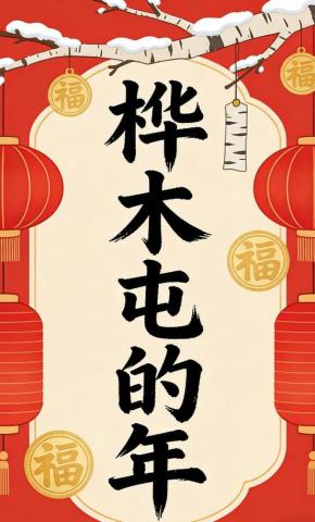 短剧《桦木屯的年》海报