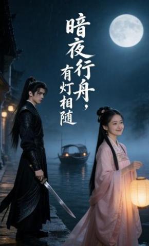 短剧《暗夜行舟，有灯相随》海报
