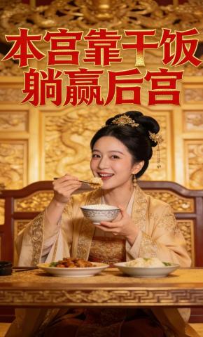 短剧《本宫靠干饭躺赢后宫》海报