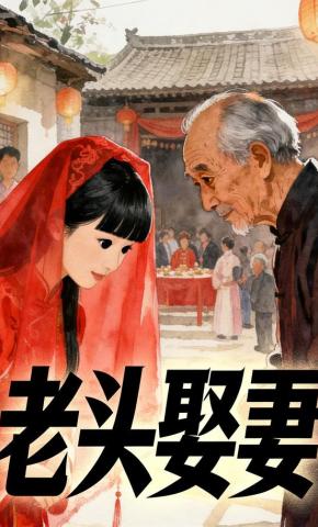 短剧《老头娶妻》海报