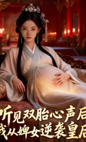 短剧《听见双胎心声后，我从婢女逆袭皇后》海报