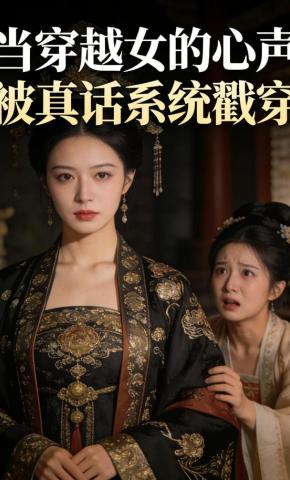 短剧《当穿越女的心声被真话系统戳穿》海报