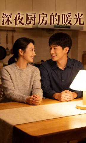 短剧《深夜厨房的暖光》海报