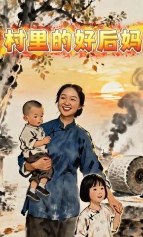 短剧《村里的好后妈》海报