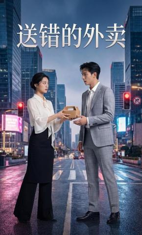 短剧《送错的外卖》海报