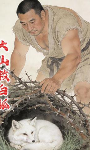 短剧《大山救白狐》海报