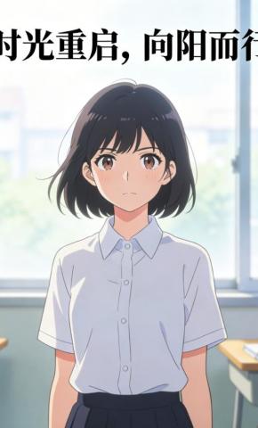 短剧《时光重启，向阳而行》海报