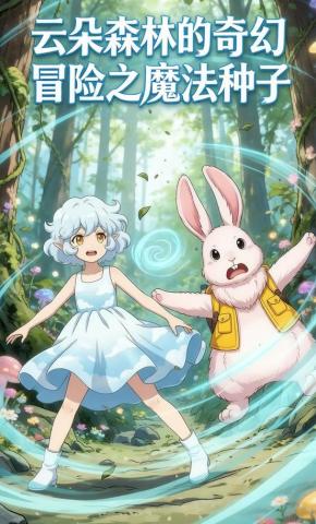 短剧《云朵森林的奇幻冒险记之魔法种子》海报