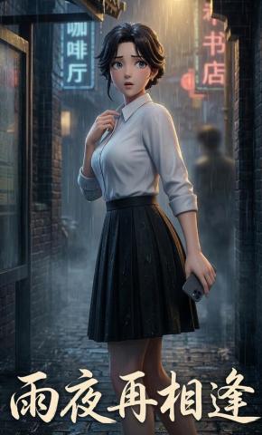 短剧《雨夜再相逢》海报