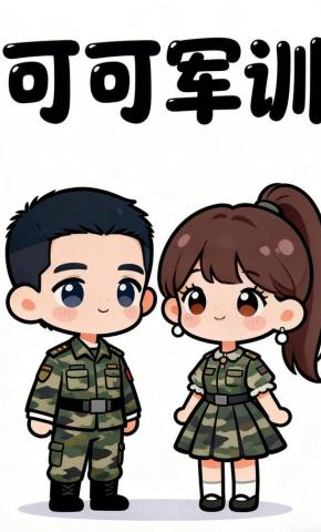 短剧《可可军训》海报