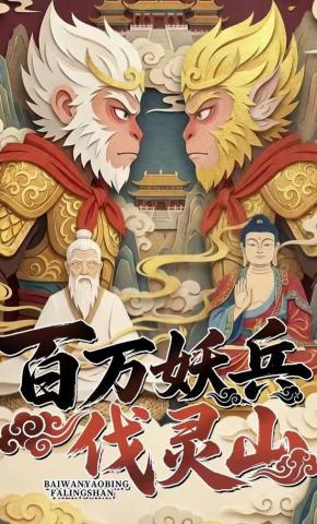 短剧《百万妖兵伐灵山》海报