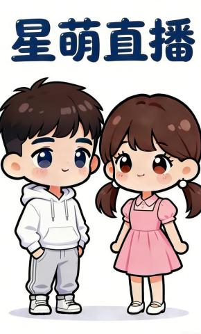 短剧《星萌直播》海报