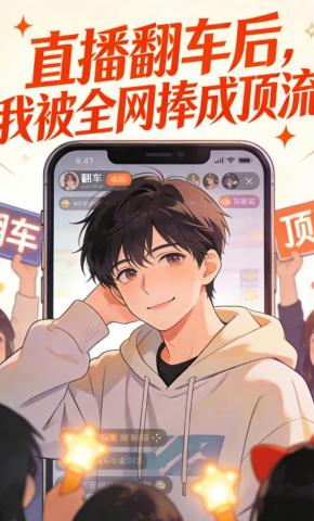 短剧《直播翻车后，我被全网捧成顶流5》海报