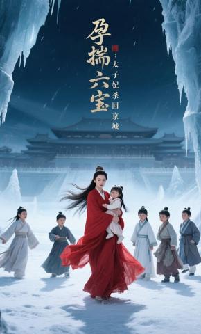 短剧《孕揣六宝：太子妃杀回京城》海报