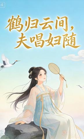 短剧《鹤归云间，夫唱妇随》海报