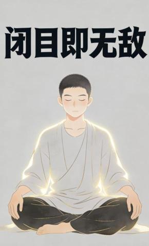 短剧《闭目即无敌》海报