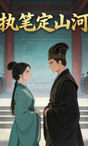 短剧《执笔定山河》海报