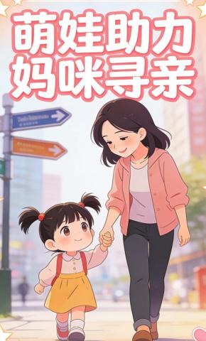 短剧《萌娃助力妈咪寻亲》海报