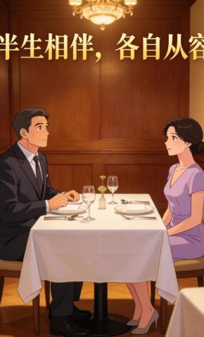短剧《半生相伴，各自从容》海报