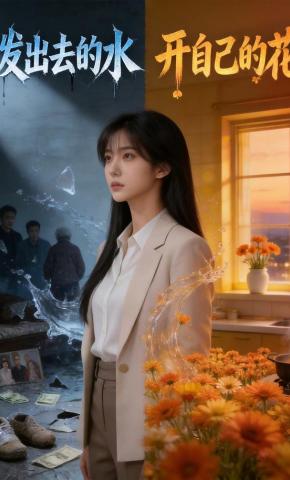 短剧《泼出去的水开自己的花》海报