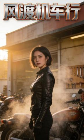 短剧《风渡机车行》海报