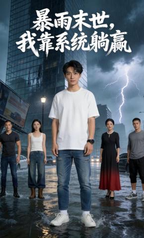 短剧《暴雨末世：我靠系统躺赢》海报