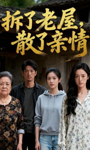 短剧《拆了老屋，散了亲情》海报