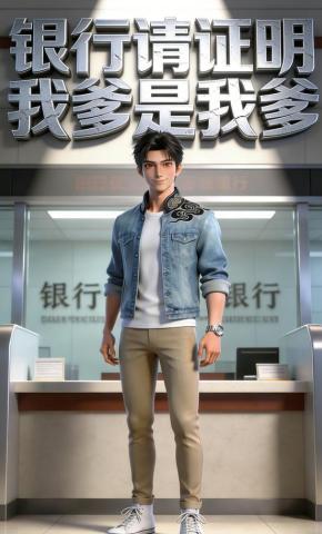 短剧《银行请证明我爹是我爹》海报