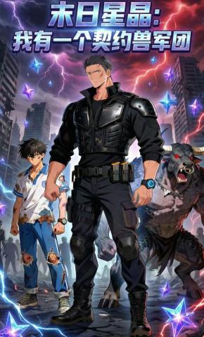 短剧《末日星晶，我有一个契约兽军团》海报